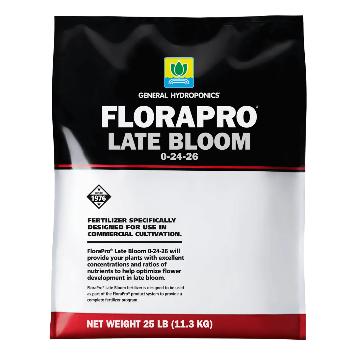 FloraPro LateBloom 25lb front v1